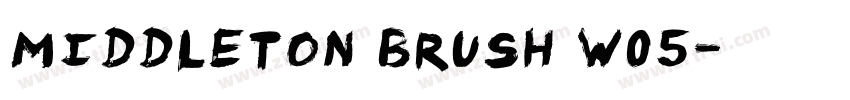 Middleton Brush W05字体转换